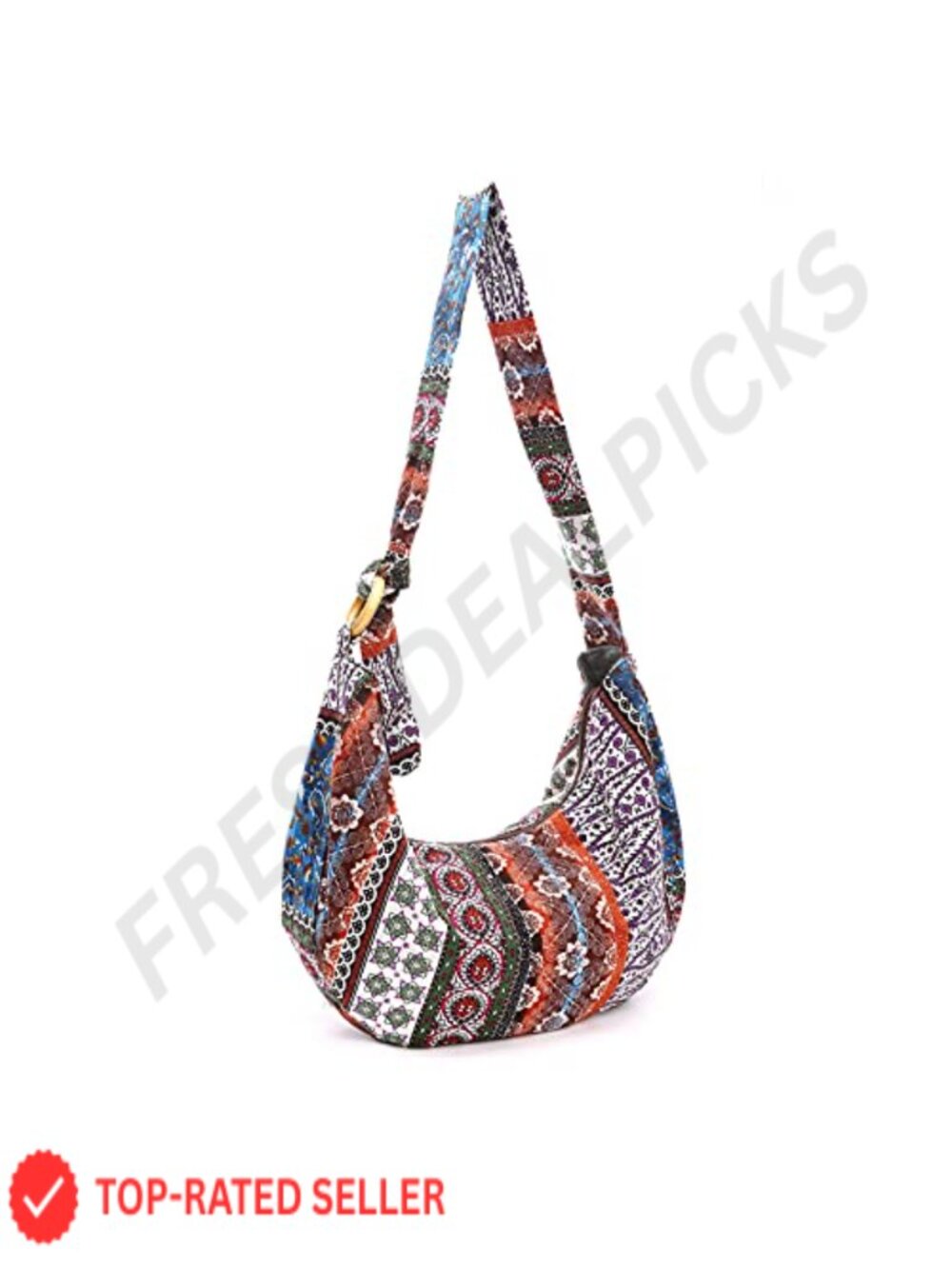 Canvas Cotton Sling Bag Crossbody Shoulder Bag Handmade Hippie Purse